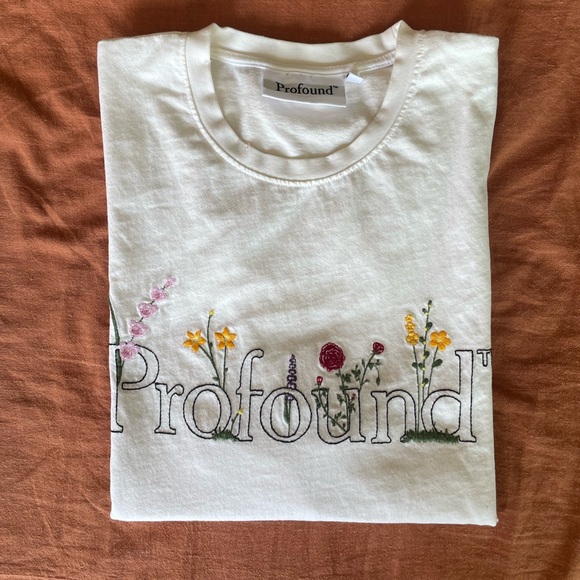 Profound Heavyweight Embroidered Graphic Tee (M) - Picture 2 of 6